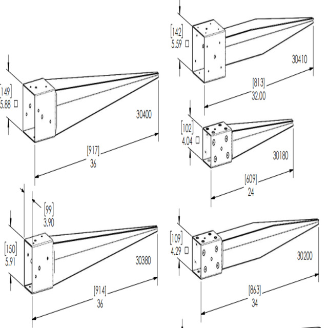 Instant Galvanized Powder Coated Strong Steel Wood Post Anchor