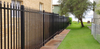 Home Garden Ornamental Black Decorative Metal Wrought Iron Steel Fence