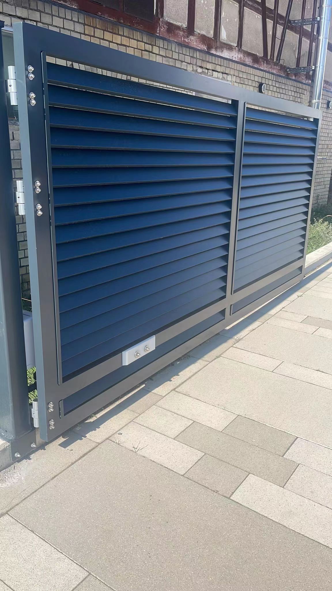 Modern Design Semi Privacy Aluminum Fixed Louver Fence