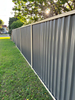 Black Steel Site Fence Heavy Duty Steel Colourbond Fence Panels Steel Sheet Fencing