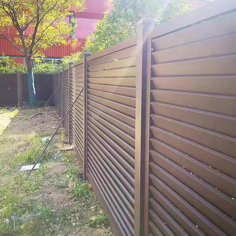 Heavy Duty Strong Ral Powder Coating Welded Aluminum Louver Fence System