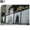 Modern Glass Deck Railing Outdoor Glass U Channel Frameless 12-20mm Tempered Glass Aluminum 