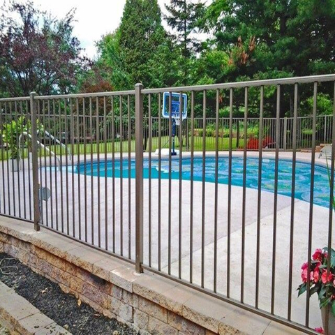 Home Security Steel Aluminum Metal Pool Fence And Walking Gate 