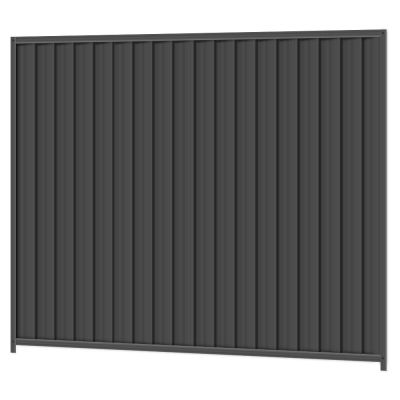 Black Steel Site Fence Heavy Duty Steel Colourbond Fence Panels Steel Sheet Fencing