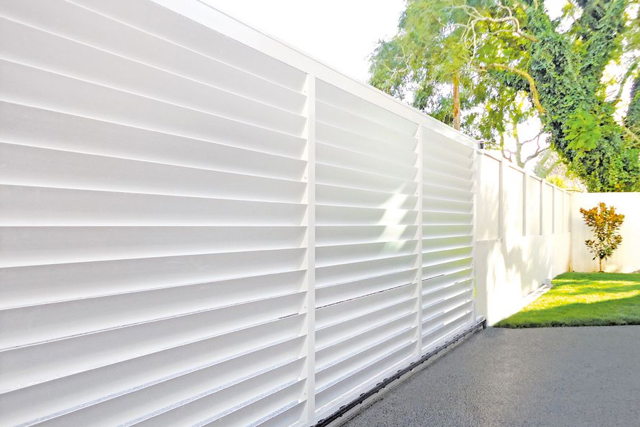 Heavy Duty Strong Ral Powder Coating Welded Aluminum Louver Fence System