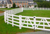 White Color Vinyl Horse Fence Farm Fence 