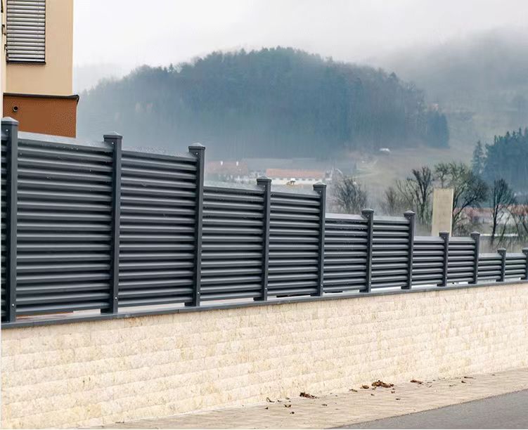 Heavy Duty Strong Ral Powder Coating Welded Aluminum Louver Fence System