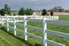 White Color Vinyl Horse Fence Farm Fence 