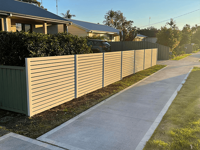 customization garden decorative metal Aluminum Privacy horizontal Slat Screen Fence Panel