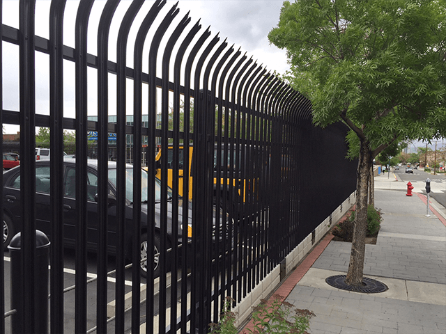 Galvanized and powder coated angle steel Europe style palisade fence panels