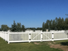 Customized Design Manufacturer Maintenance Free White Pvc Picket Fence Gate 