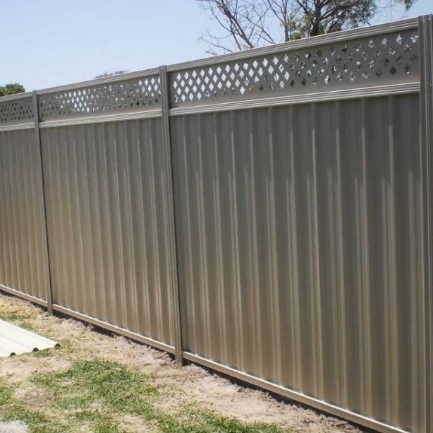 2024 ODM Factory Corrugated Steel Fence Panels Black Zinc Steel Fence Panel Heavy Duty Steel Colourbond Fence Panels