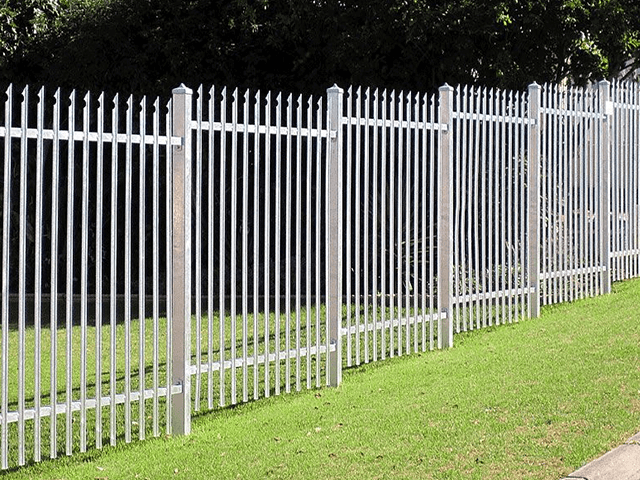 Galvanized and powder coated angle steel Europe style palisade fence panels