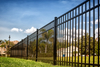 Wholesale 6ftx8ft garden black metal fences anti rust galvanized steel garden fence