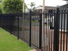 High Quality Powder Coated Black Steel Picket Fence Top Spear Metal Tubular Aluminum Fence Panels for Garden