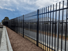 Black Powder Coating Spear Top Anti-climb Imposing Steel Fence