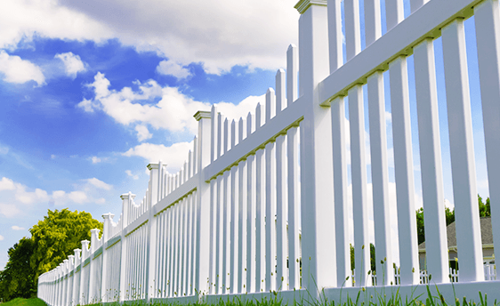 pvc picket fence