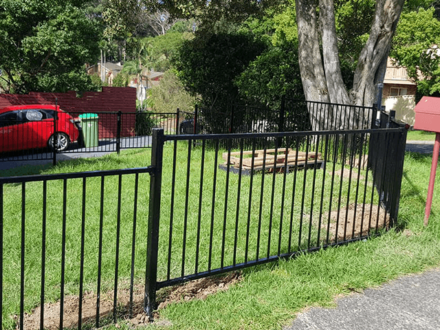 Balcony Decking Handrail Two Rails Flat Top Fence