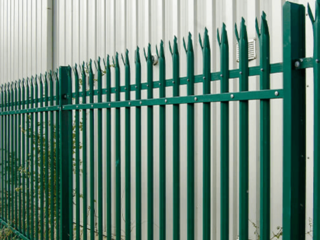 Galvanized and powder coated angle steel Europe style palisade fence panels