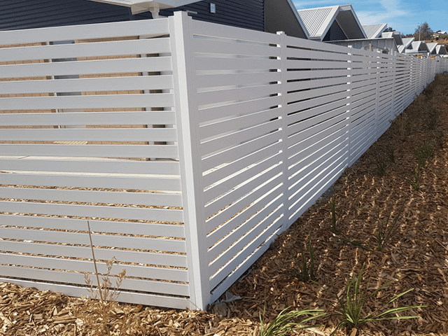 customization garden decorative metal Aluminum Privacy horizontal Slat Screen Fence Panel