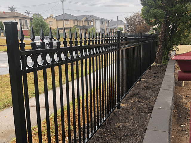 New Design Wrought Iron Fence Panel Steel Metal Ornamental Fence