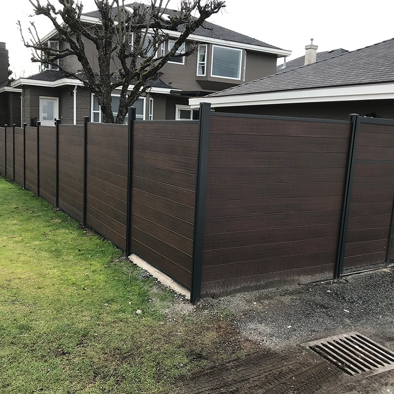 3D Coextrusion Panels Rotresistant Privacy Residential WPC Fence