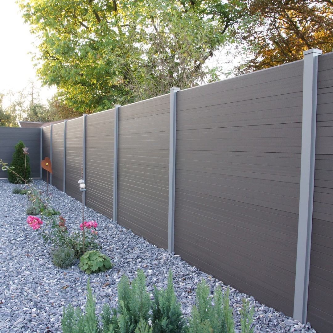 3D Co-extrusion Panels Rot-resistant Privacy Residential WPC Fence