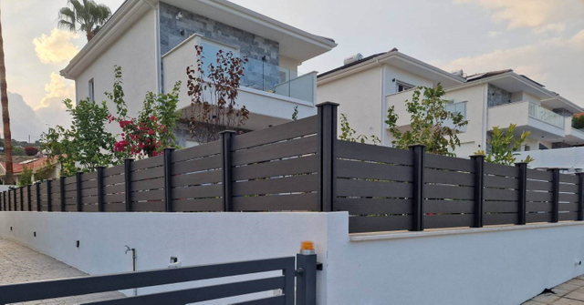 3D Co-extrusion Panels Rot-resistant Privacy Residential WPC Fence